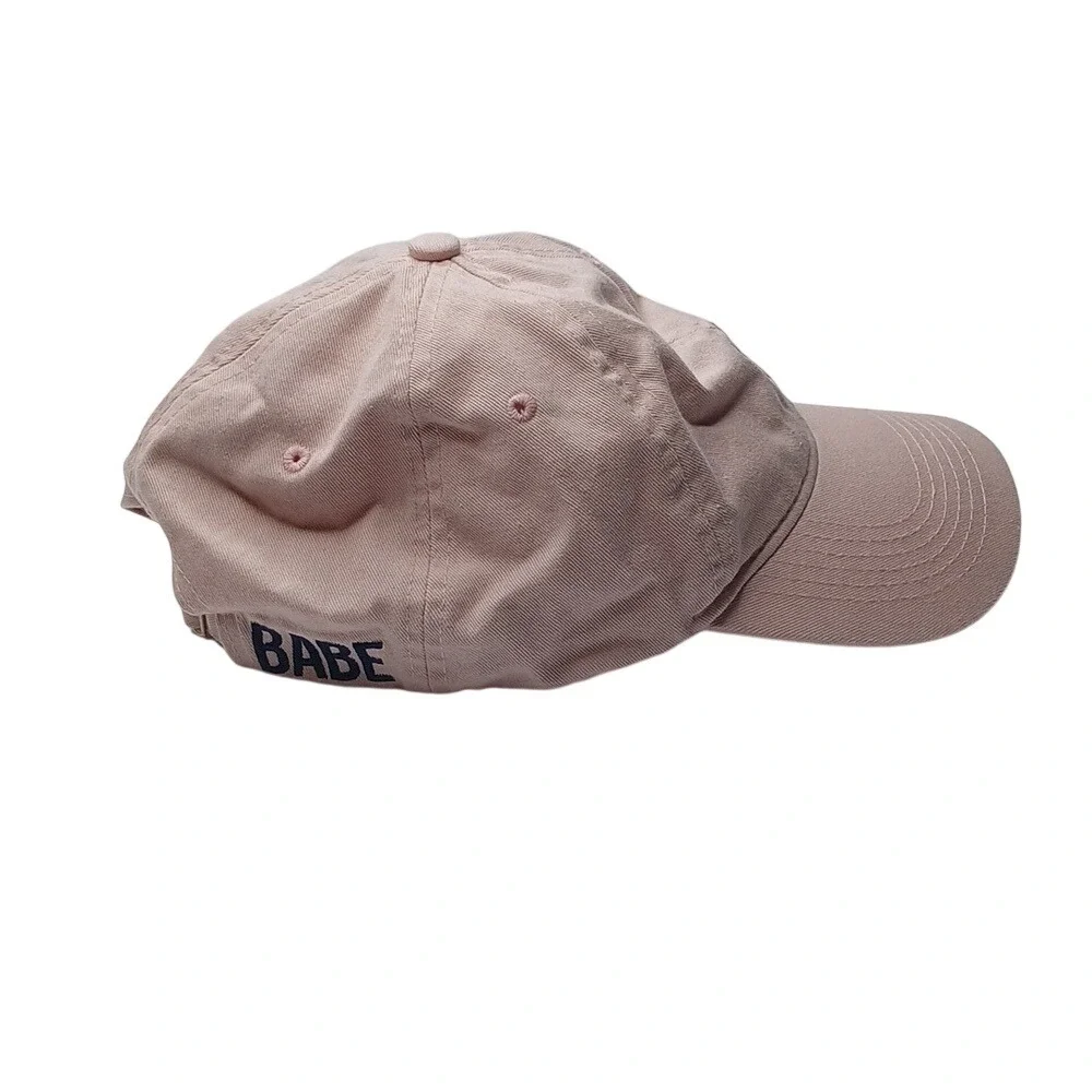 Swish Baseball Cap Womens OS Pink Rose Bud Babe Embroidered Hat Adjustable